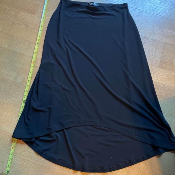 Sympli Size 10 Black High Low Skirt - Picture 1 of 2